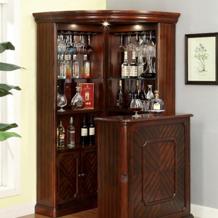 Furniture of America Nema Traditional Multi-Storage Curio Cabinet