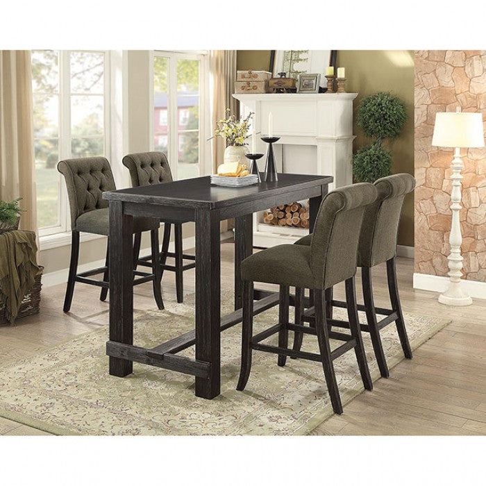 Furniture of America Brandta Tufted Bar Chairs (Set of 2)